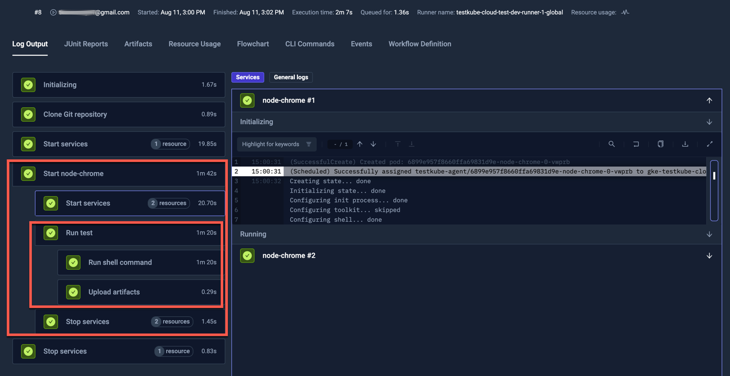 Service Dependencies Execution